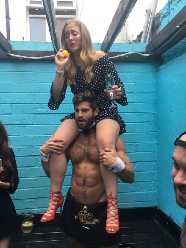 birthday party ideas Manchester - semi Naked butlers Manchester