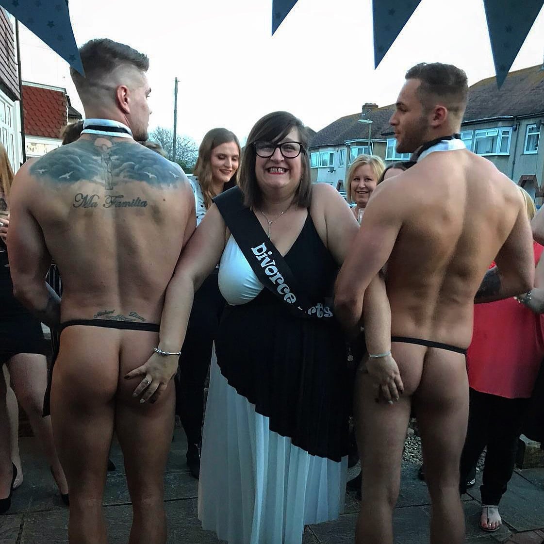 Divorce party with naked butlers Leeds