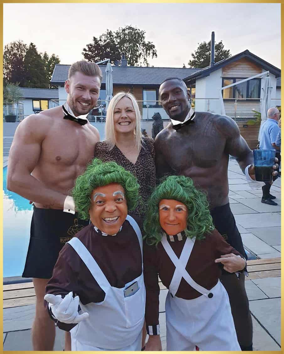 Hen party Ibiza with buff butlers